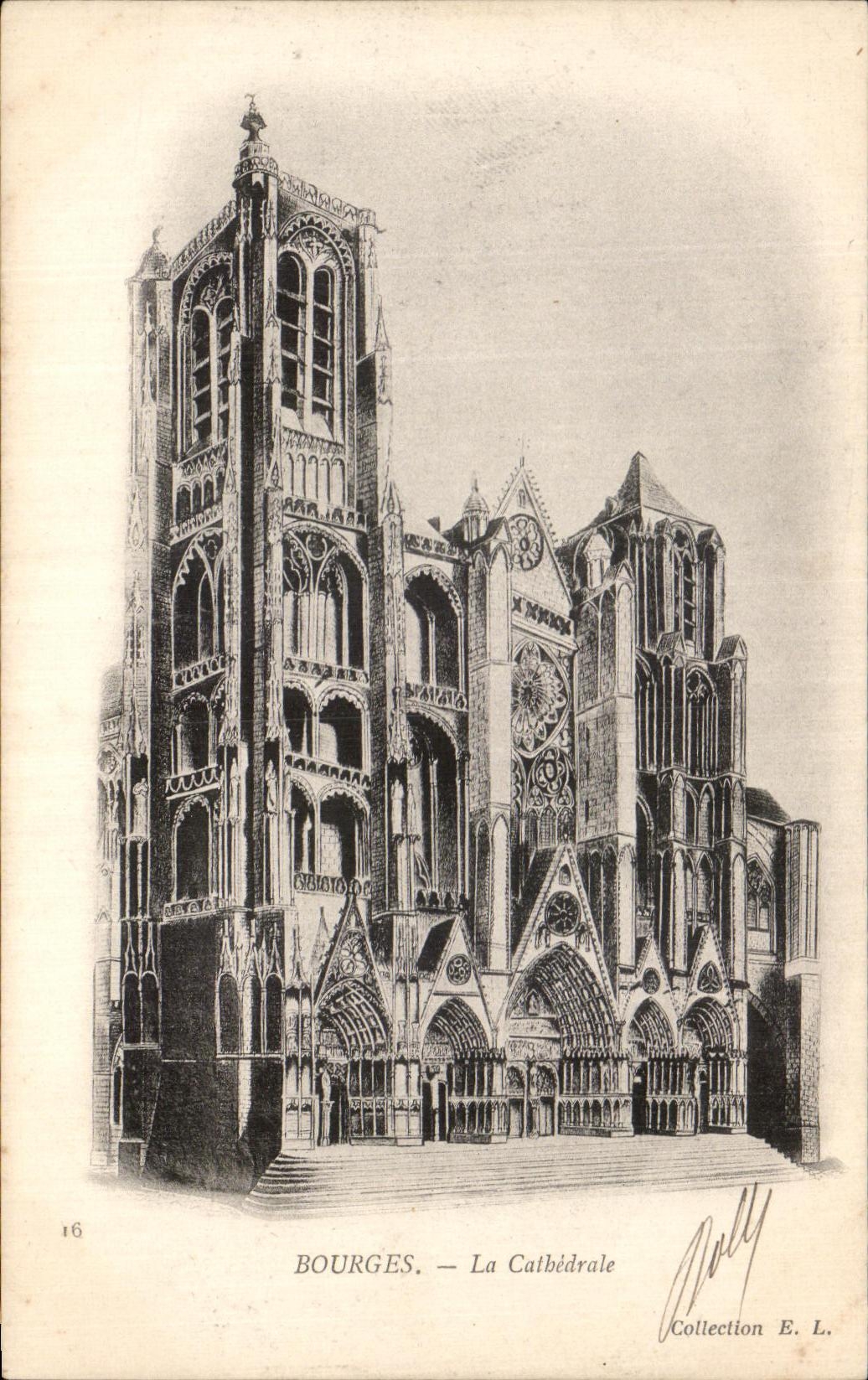 CPA Bourges La Cathedrale