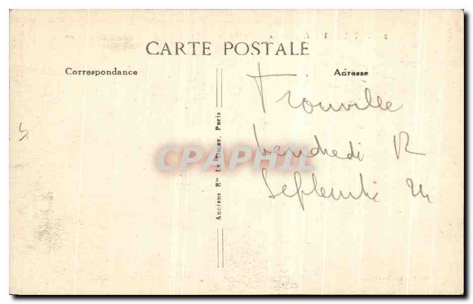 CPA Trovuille La Jetee Promenade Depart du bateau du Havre — Rückseite