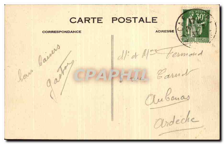 Deauville "La Plage fleurie" — Le Casino et les Jardins — C. M. Le Havre, n°39 — Verso