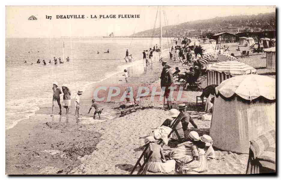 Deauville - La Plage Fleurie — éditeur Alsacienne des Arts Photographiques, n° 137
