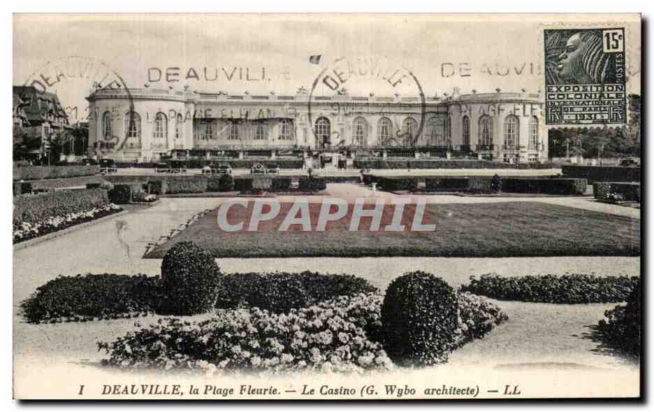Deauville, la Plage Fleurie — Le Casino (G. Wybo architecte) — LL