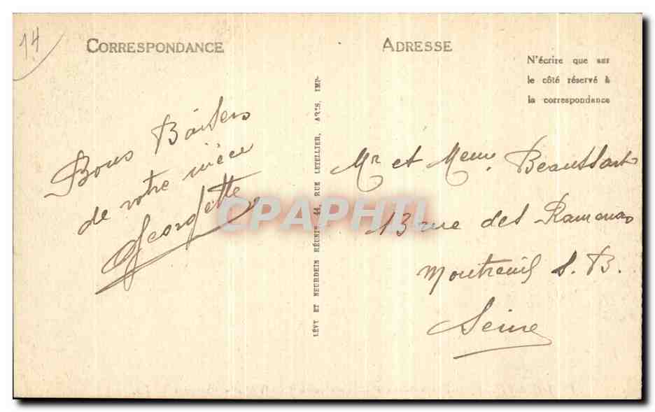 Deauville, la Plage Fleurie — Le Casino (G. Wybo architecte) — LL — Verso