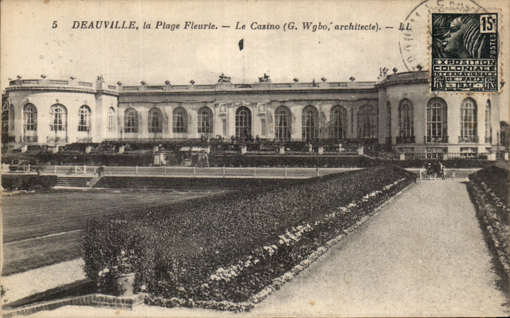 Deauville, la Plage Fleurie — Le Casino (G. Wybo, architecte) — L.L.