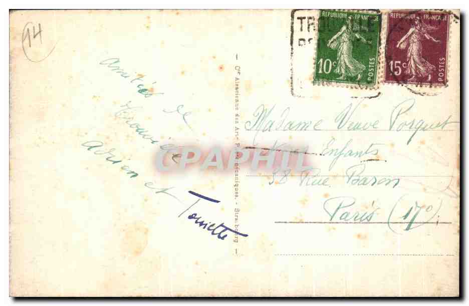 Deauville - La Plage Fleurie - Le Casino — CPA n°132, éditeur CPAPHIL — Verso