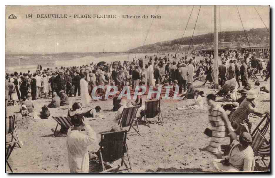 Deauville - Blühende Strand - Badestunde — unbekannter Verleger, Nr. 164