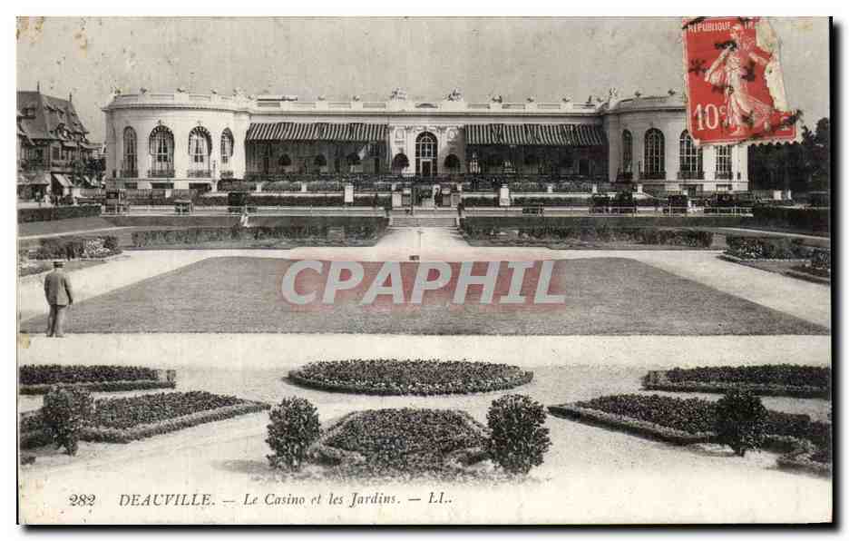 Deauville — Le Casino et les Jardins — Éditeur L.I..
