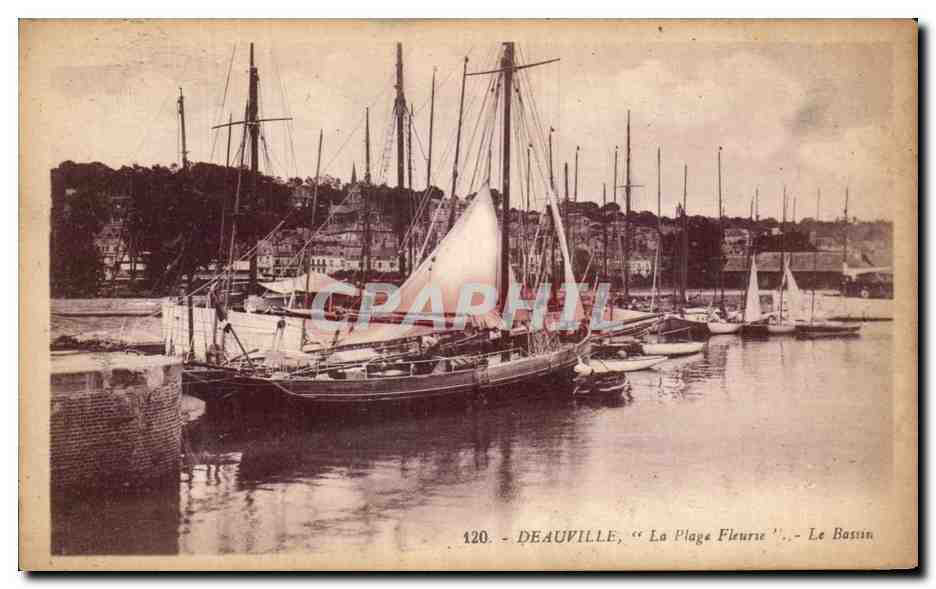 Deauville, "La Plage Fleurie" — Le Bassin — G. Xraoud, éditeur, n° 120