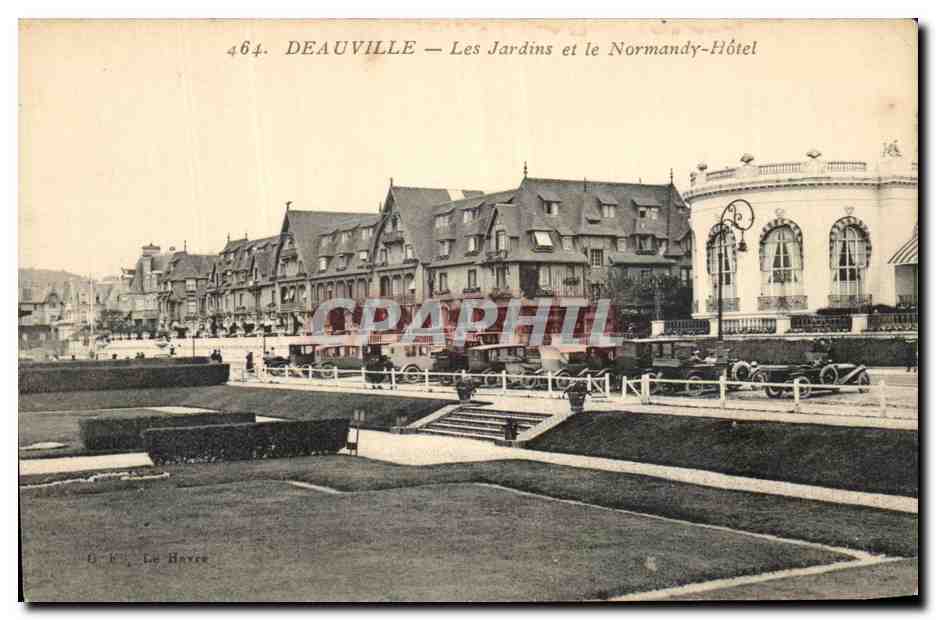 Deauville — Die Gärten und das Normandy-Hotel — O. F. Le Bayeux, n°464