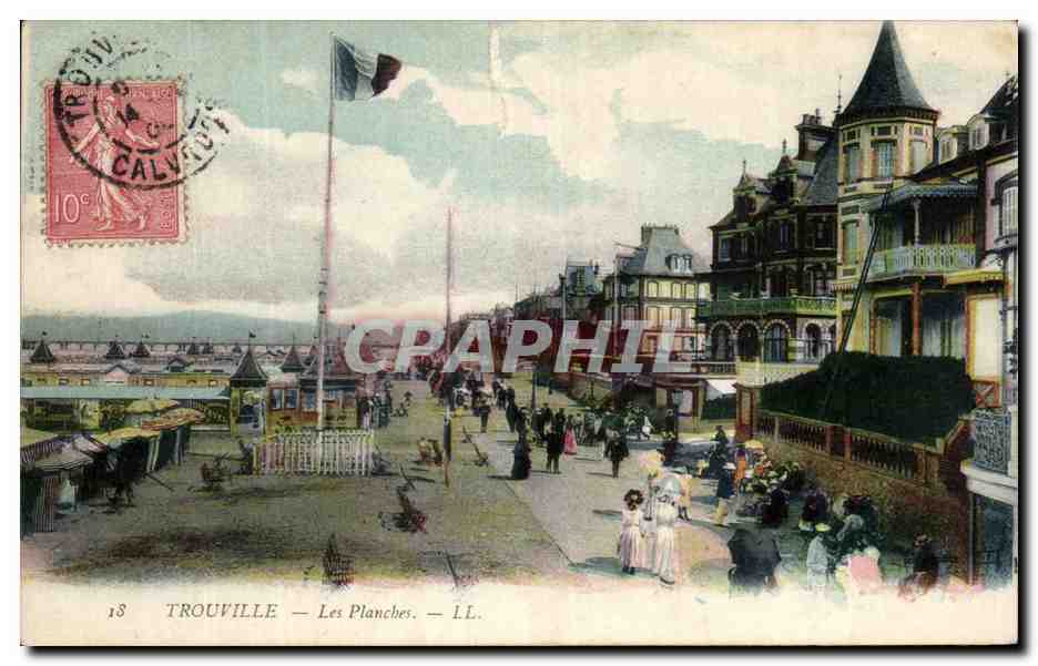 CPA Trouville Les Planches