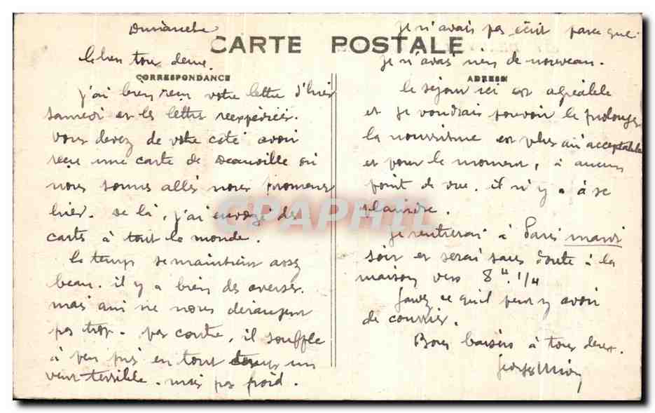CPA Deauville Royal Hotel — Verso