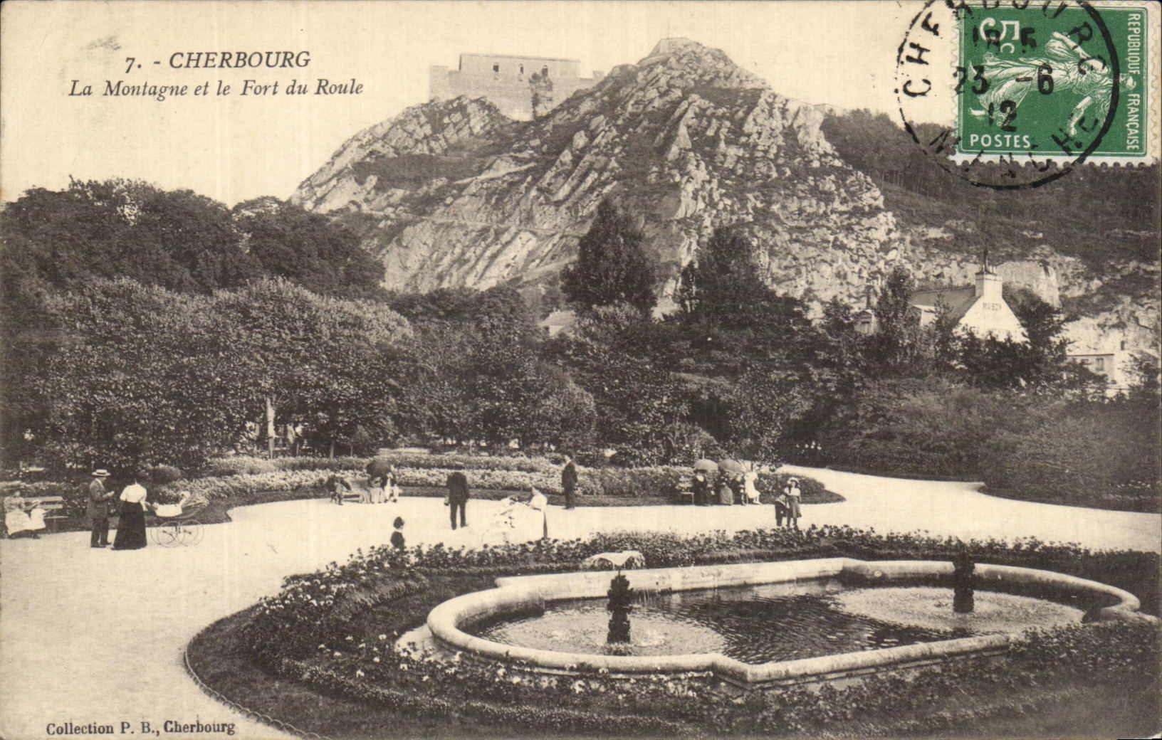 CPA Cherbourg la Montagne et le Fort du Roule 