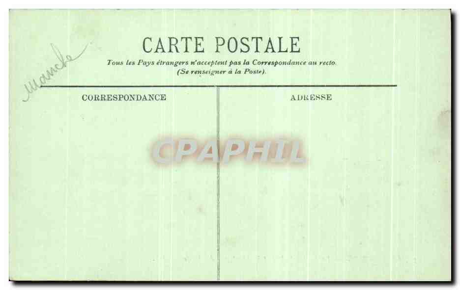 Cherbourg — Le Jardin Public et la Montagne du Roule — éditeur non visible, n° 77 — Verso