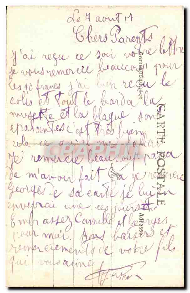 CPA Cherbourg Salle d'Armes L'Aloes Militaria  — Rückseite