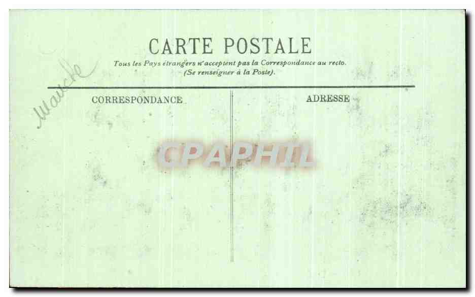 CPA Cherbourg la Jetee Bateaux Pretre — Rückseite