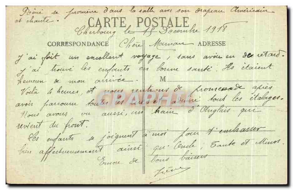 CPA Cherbourg Arsenal Maritime Salle d'armes La legion d'honneur Militaria  — Rückseite
