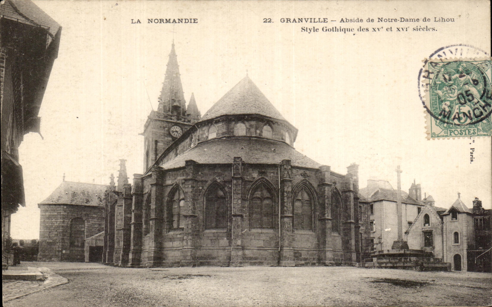 Granville — Abside de Notre-Dame de Lihou — Style Gothique des xve et xvie siècles — La Normandie