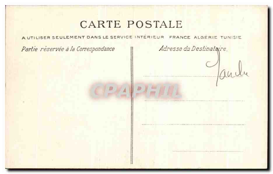 Granville — La Ville et la Jetée — La C.P.A. n°82 — Verso