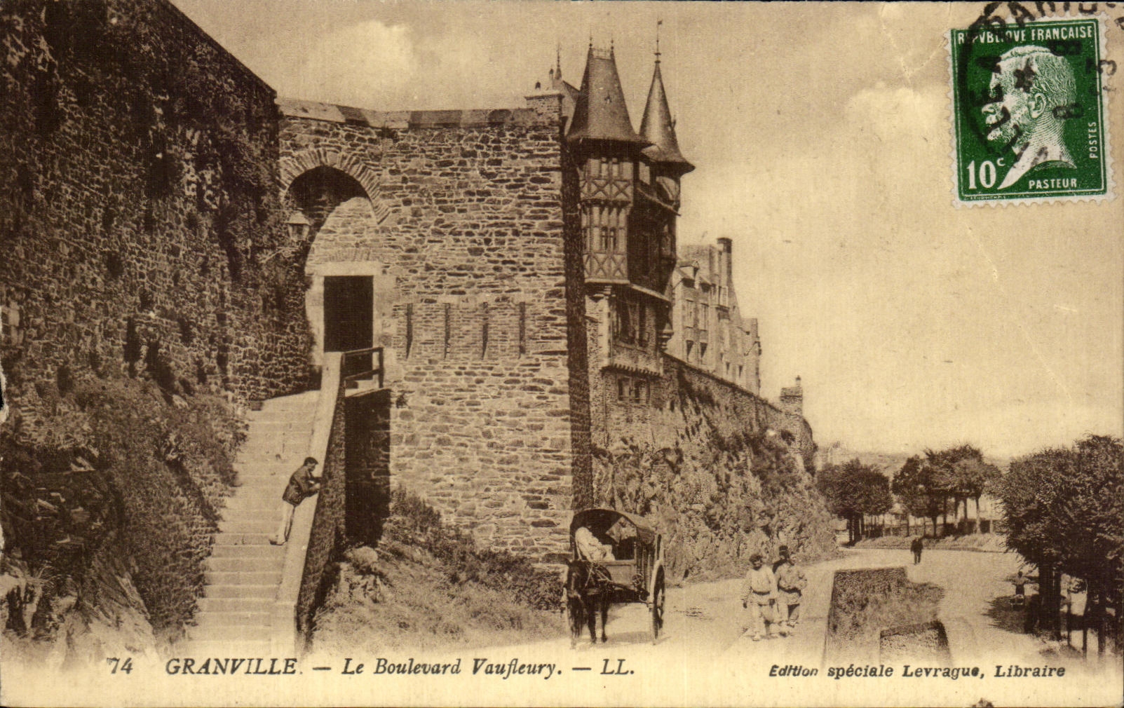 Granville — Le Boulevard Vausleury — Édition spéciale Levrague, Libraire