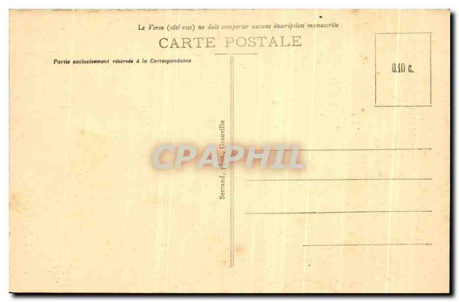 Granville - L'Entrée de la Plage à l'Heure de l'Apéritif — Serrand, Granville — Rückseite