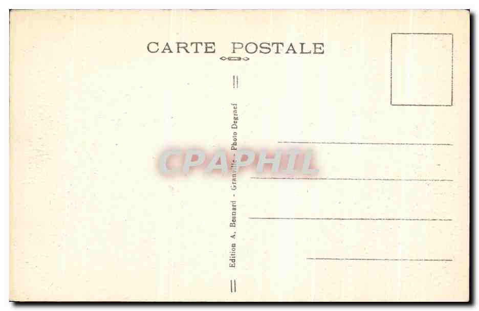 Granville — Dans les Rochers — Édition A. Besnard, Granville — Rückseite