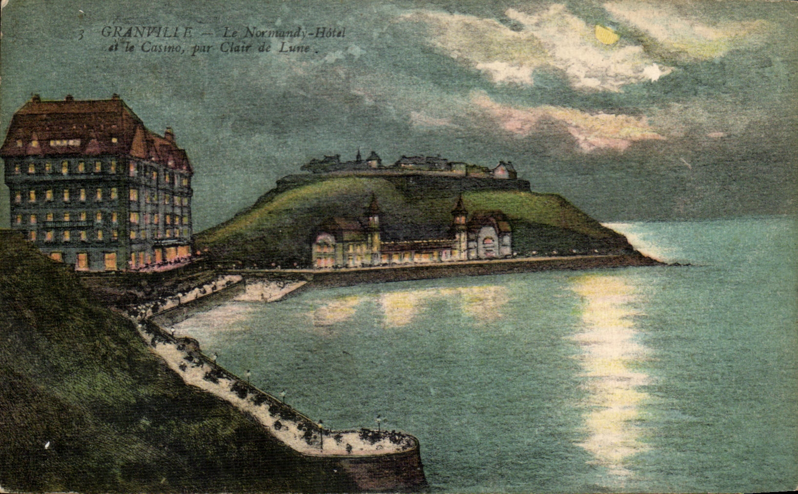 Granville — Le Normandy-Hôtel et Le Casino, par Clair de Lune