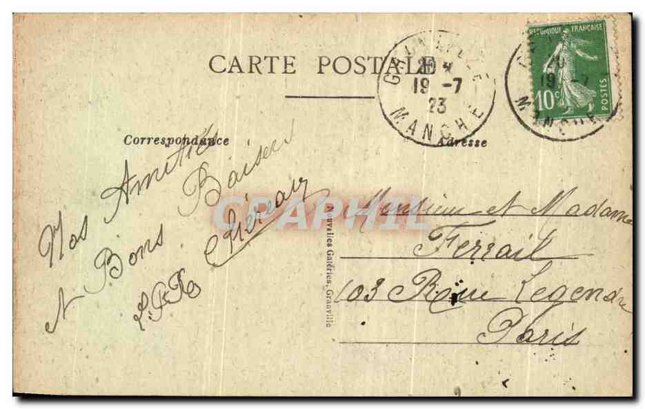 Granville — Le Normandy-Hôtel et Le Casino, par Clair de Lune — Achterkant