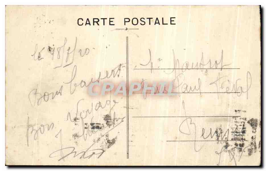 CPA Granville Les deux Routes de Coutances — Rückseite