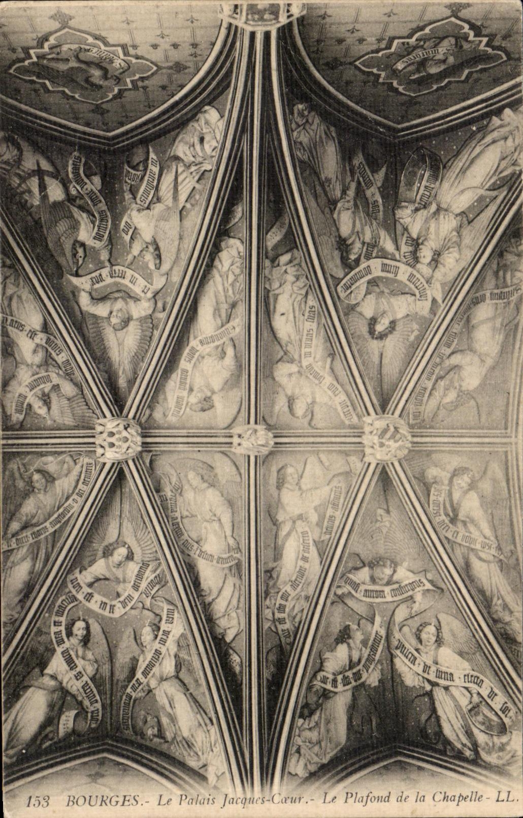CPA Bourges Le Palais Jacques Coeur Le Plafond de la Chapelle