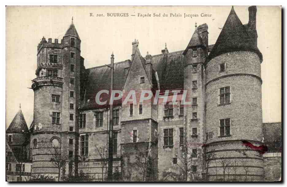 CPA Bourges Facade Sud du Palais Jacques Coeur