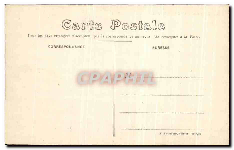 CPA Bourges La Cathedrale vu du Jardin de l'Archeveche — Rückseite