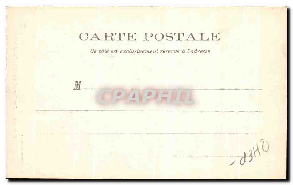 CPA Bourges Rue Porte Jaune et la Cathedrale — Verso