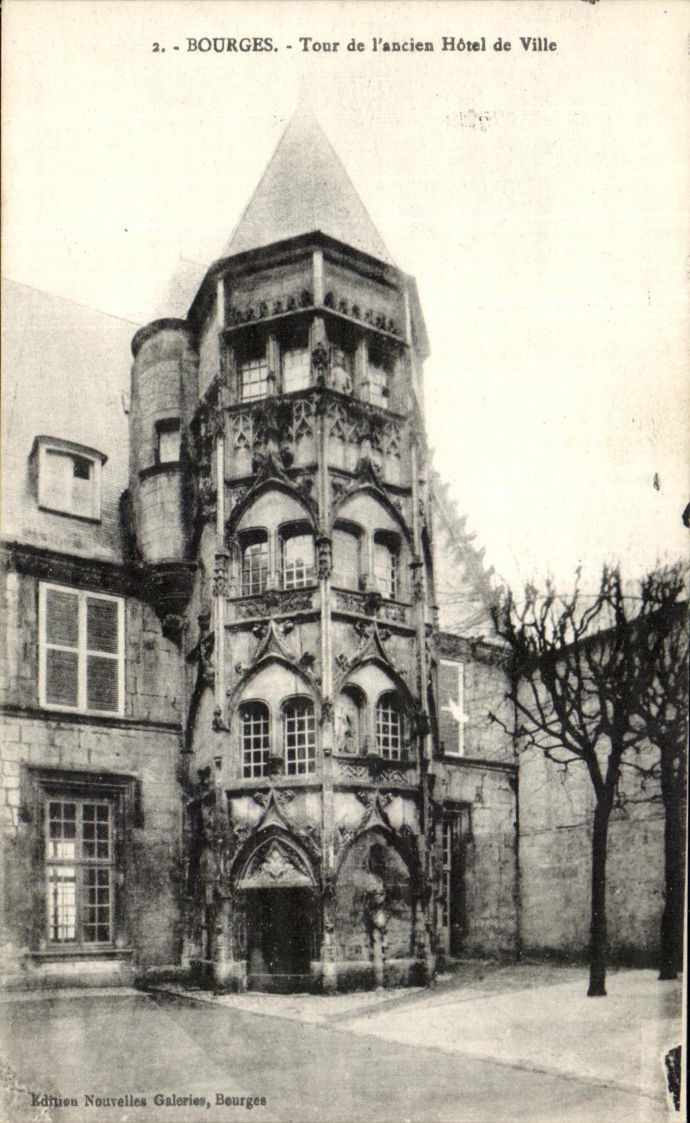 CPA Bourges Tour De l'Ancien Hotel De Ville