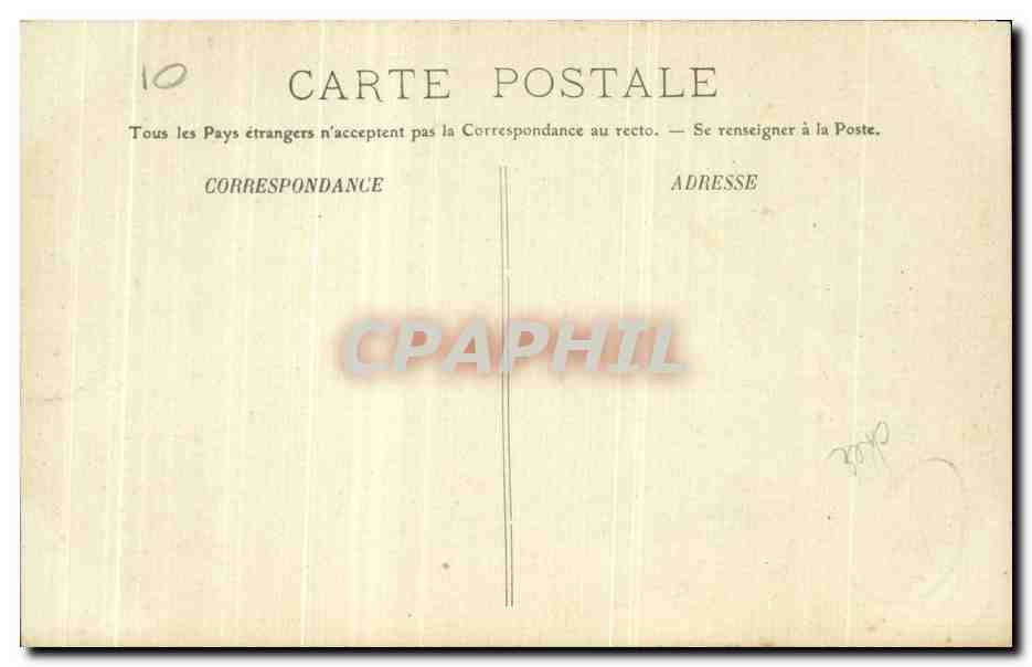 CPA Bourges La Cour De l'Hotel Cujas — Rückseite
