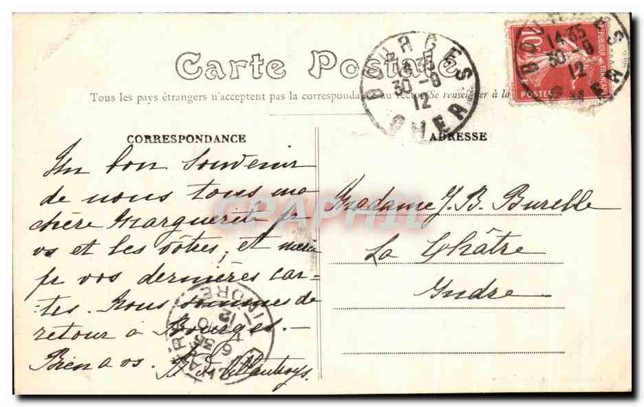 CPA Bourges Le Petit Lycee Vue Prise De La Cour — Rückseite