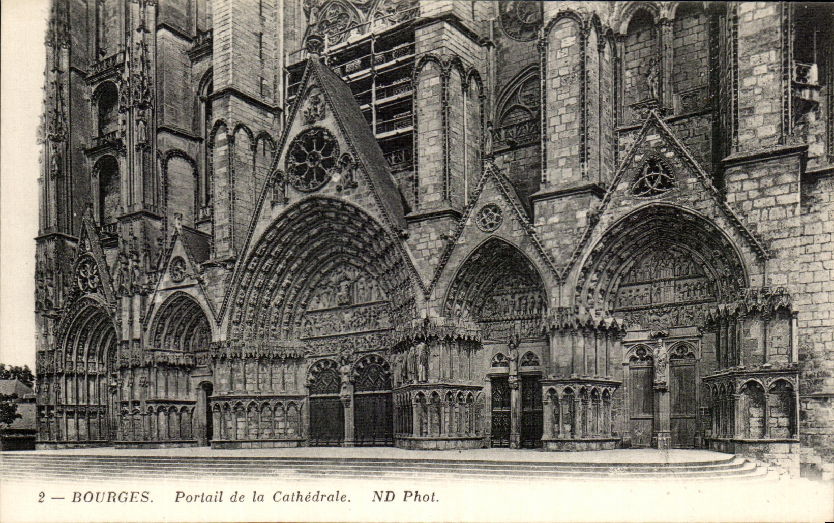 CPA Bourges Portail De La Cathedrale