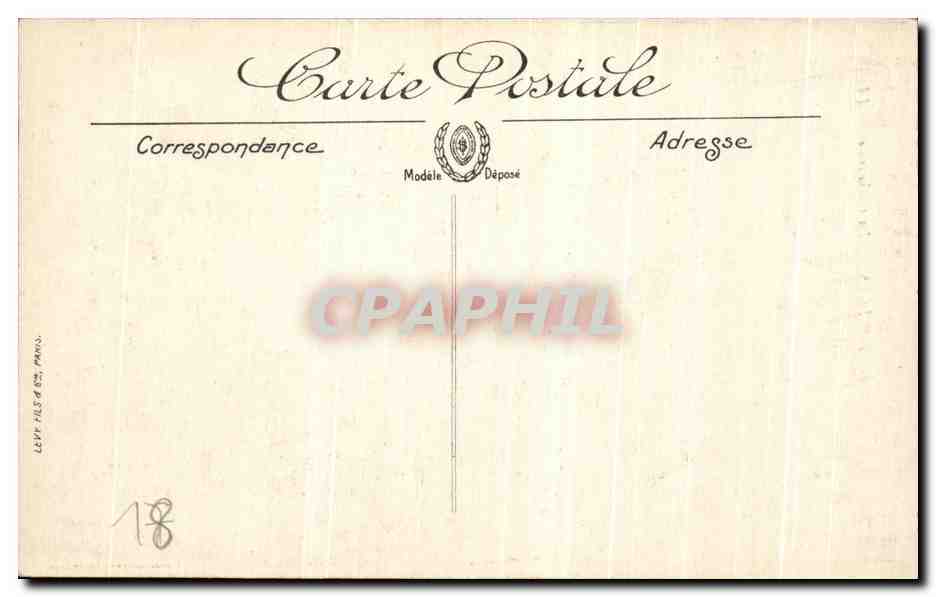 CPA Bourges La Cathedrale — Verso