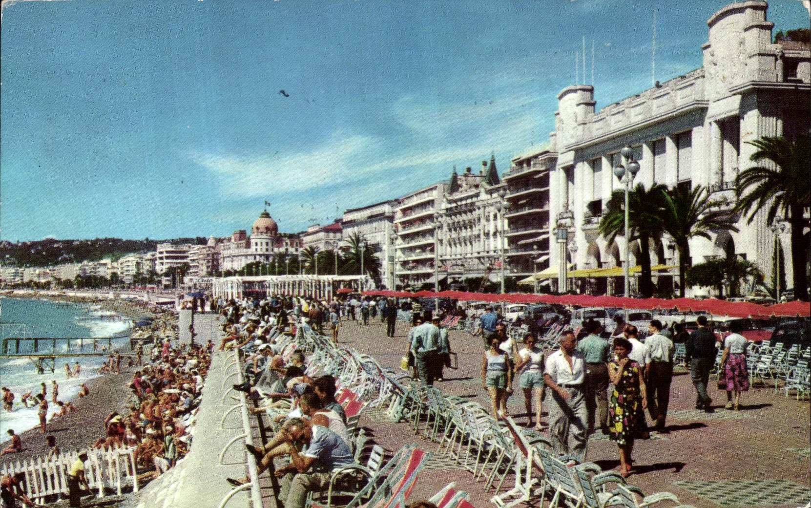 CPSM Nice La Promenade des Anglais palais de la Mediterranee