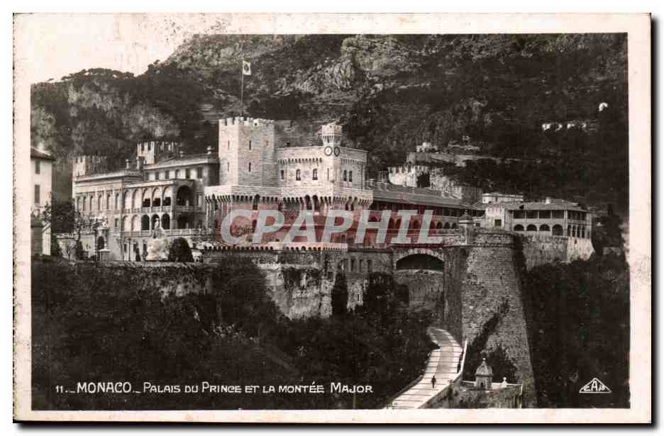CPA Monaco Palais du Prince Et La Montee Major