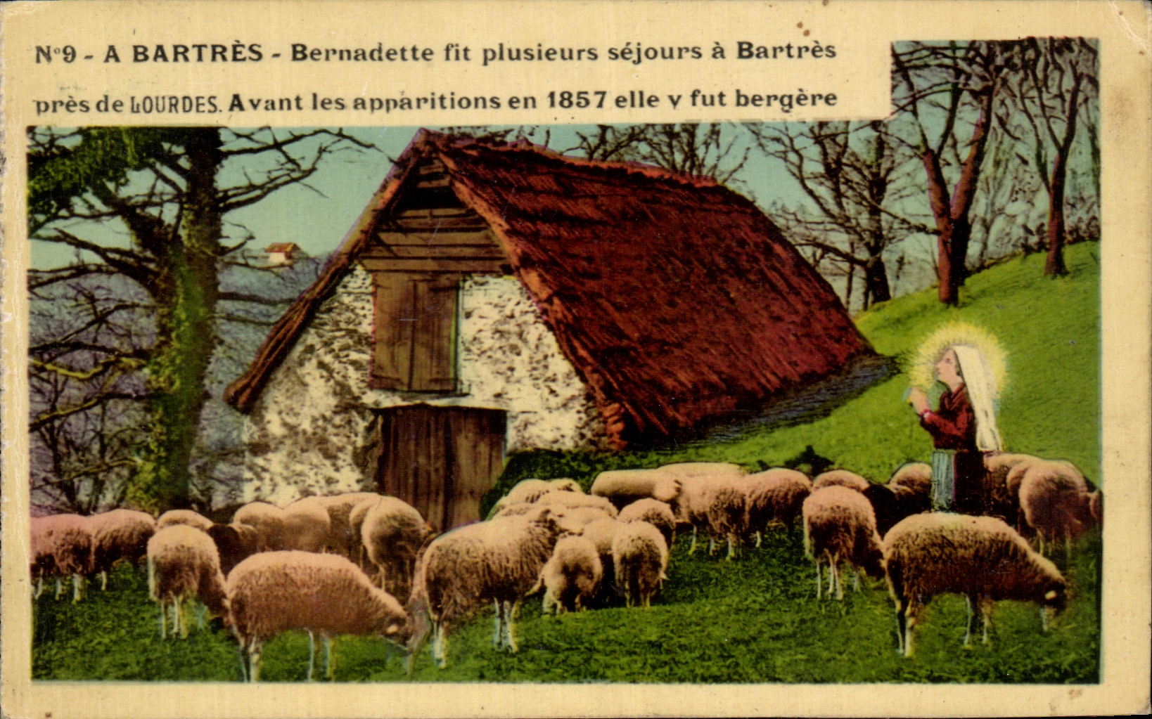 CPA A Bartres Bernadette fit plusieurs sejours a Bartres pres de Lourdes