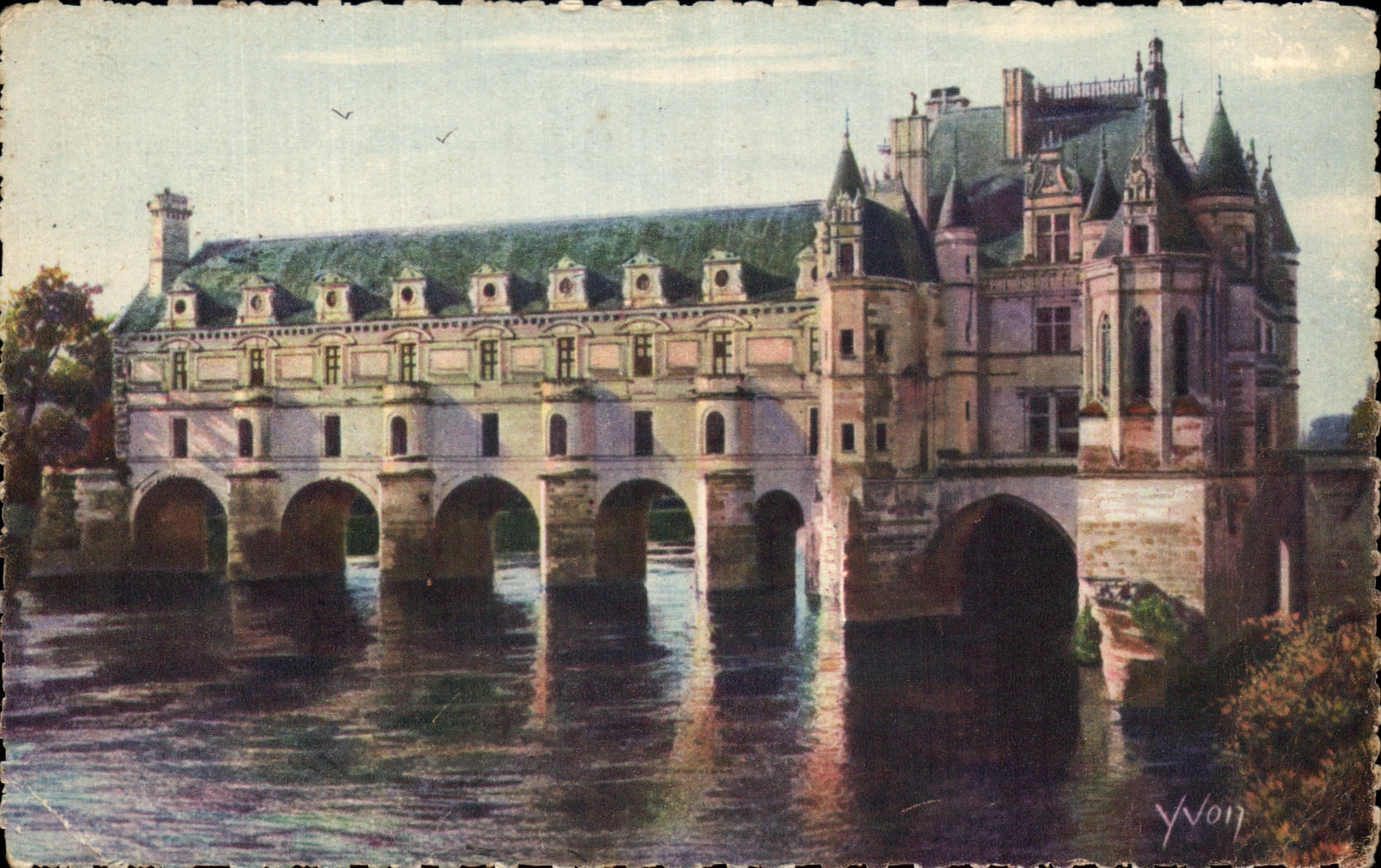 CPA La Douce France Chateaux De La Loire Chateau De chenonceaux Facade Nord Est