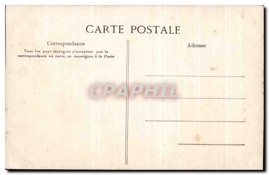 CPA Paris Parvis Notre Dame — Verso