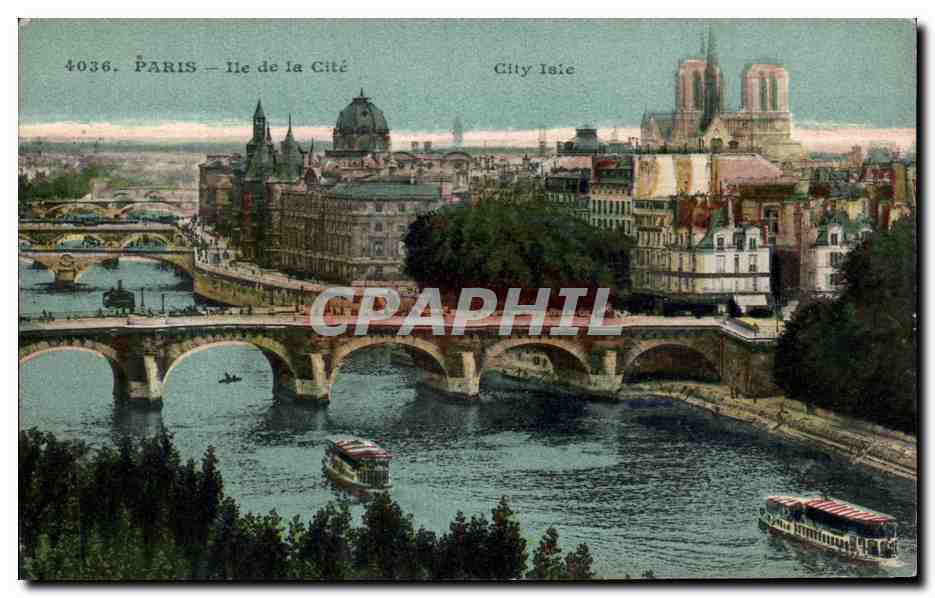CPA Paris Ile La Cite Notre Dame