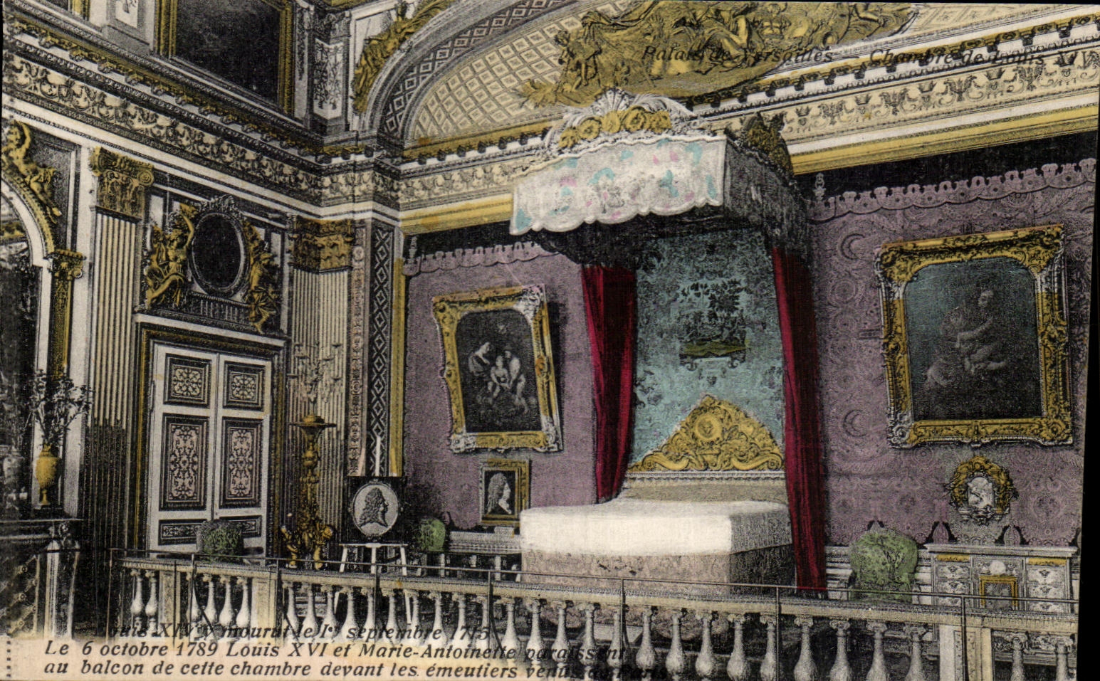 CPA Versailles Chambre de Louis XIV