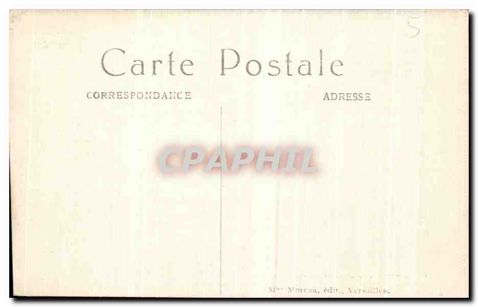 CPA Versailles Chambre de Louis XIV — Verso
