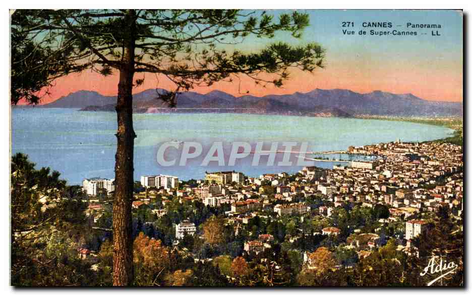 CPA Cannes Panorama Vue De Super Cannes