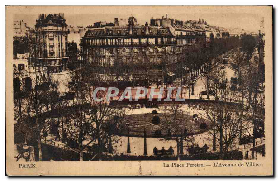 CPA Paris La Place Pereire L'Avenue de Villiers