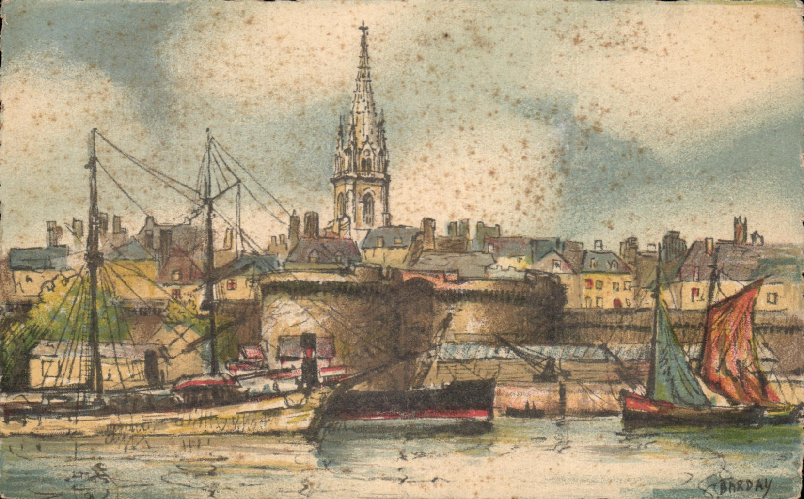 Saint-Malo — Les Remparts — Éditeur Barday, n° 3015 A