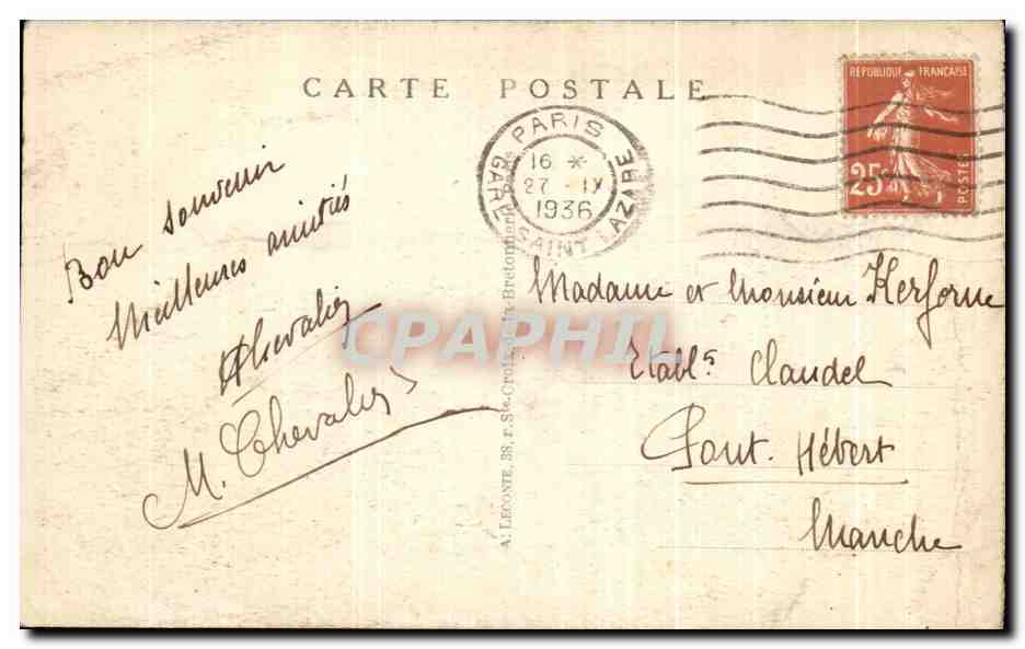 CPA Paris La Conciergerie et le Pont au Change Peniches  — Rückseite