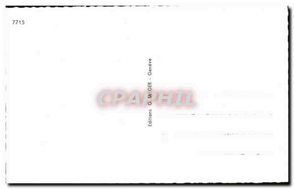 CPA Geneve Horloge fleurie Suisse — Rückseite