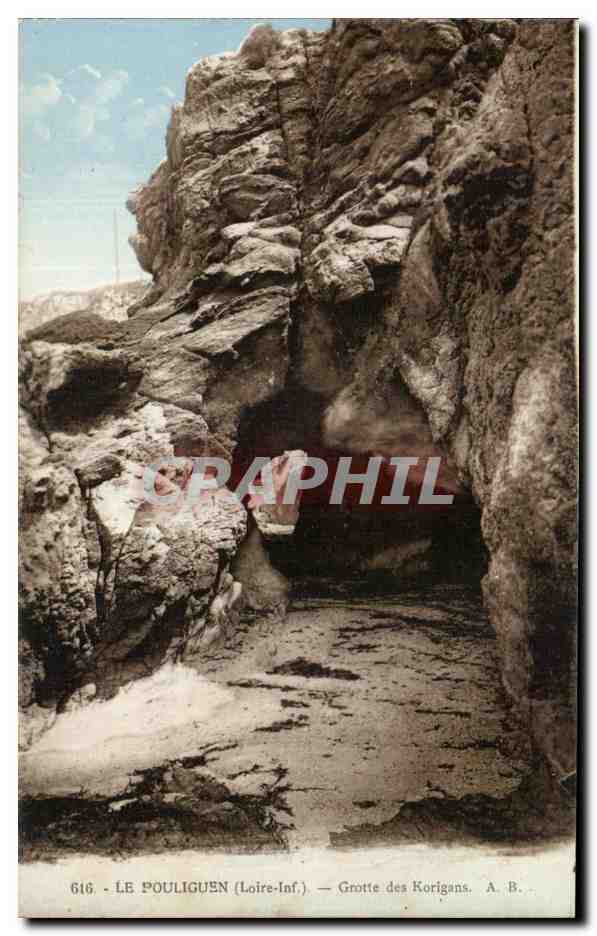 CPA Le Pouliguen Grotte Des Korigans